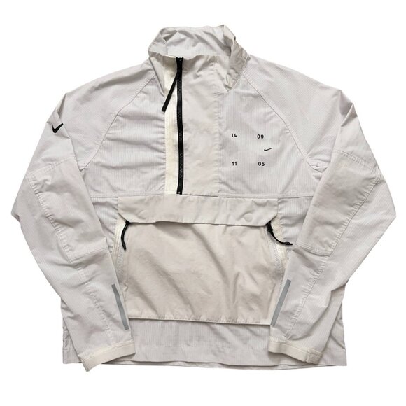 Nike Sportswear Tech Pack Woven Jacket Mens M Pullover Windbreaker Running White - Picture 1 of 7